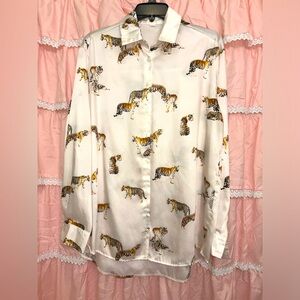 Tiger button down shirt
